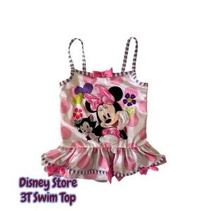 Disney Minnie Mouse Pink and Purple Swim Top